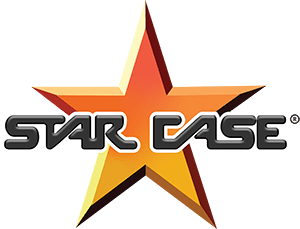 Here's an alt tag for the image: Star Case logo: orange star and text.