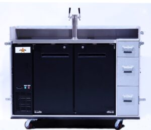 Portable kegerator and bar